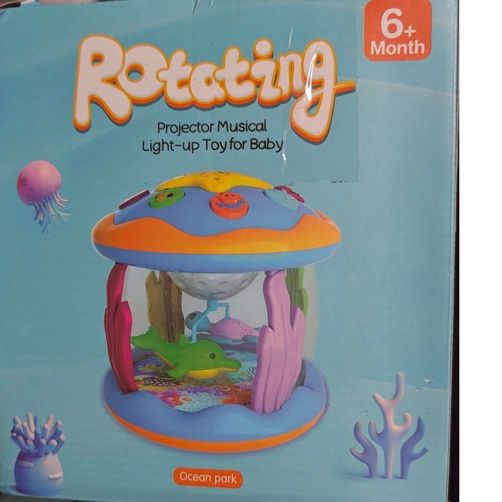 Rotating Projector Musical Light-up Toy for Baby Ocean Park Sea Creatures 6M+